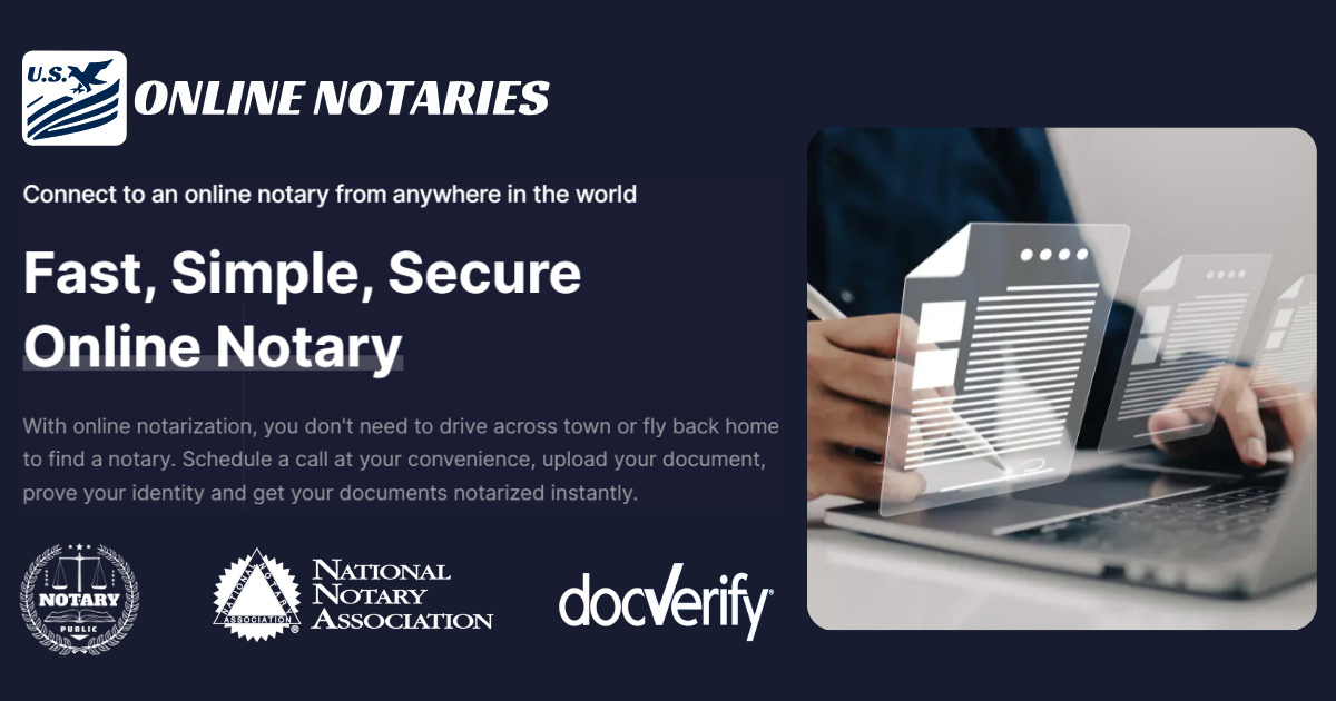 Get Documents Notarized Online From Anywhere U.S. Online Notaries